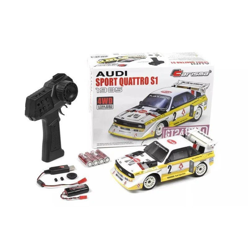 Voiture Carisma GT24 2.0 Audi sport quattro S1 1985 1/24 RTR - CA91968 - Image 2