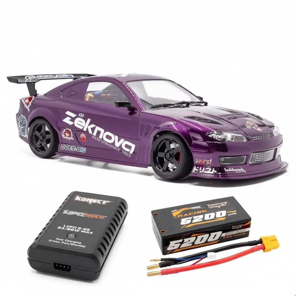 Voiture Drift RC Hobbytech OVER-D10 RTR 1/10 version PACK
